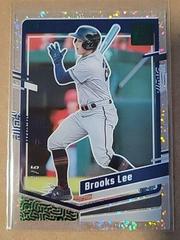 Brooks Lee [Green] Baseball Cards 2023 Panini Chronicles Clearly Donruss Prices