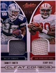 Emmitt Smith, Jerry Rice Football Cards 2019 Panini Absolute Cleat Combos Prices
