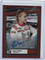 Brittney Zamora [Red] #SS-BZ Racing Cards 2021 Panini Donruss Nascar Signature Series Prices