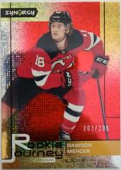 Dawson Mercer [Red] Hockey Cards 2021 Upper Deck Synergy Rookie Journey Home Prices