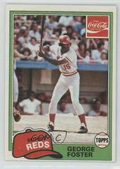 George Foster Baseball Cards 1981 Coca Cola Prices