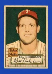 Bill Nicholson [Gray Back] Baseball Cards 1952 Topps Prices
