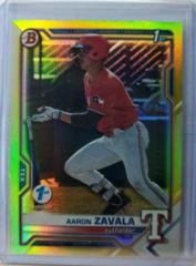 Aaron Zavala [Yellow Foil] Baseball Cards 2021 Bowman Draft 1st Edition Prices