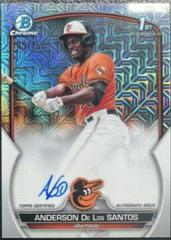 Anderson De Los Santos [HTA Choice Mojo] Baseball Cards 2023 Bowman Chrome Prospect Autographs Prices