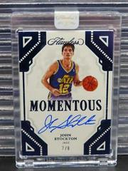 John Stockton [Blue] #1 Basketball Cards 2022 Panini Flawless Momentous Autograph Prices
