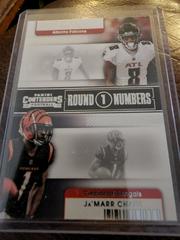 Kyle Pitts, Ja'Marr Chase #RN-KPI Football Cards 2021 Panini Contenders Round Numbers Dual Prices