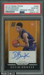 Devin Booker [Orange Prizm] #DBK Basketball Cards 2015 Panini Prizm Autographs Prices