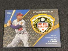 Hank Aaron [Black] Baseball Cards 2023 Topps Crowning Achievements Commemorative Patch Prices