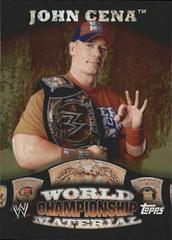 John Cena [Puzzle Back] #W1 Wrestling Cards 2010 Topps WWE World Championship Material Prices
