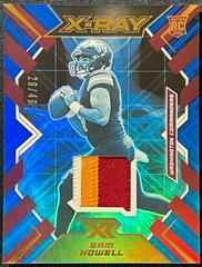 Sam Howell [Blue] #XR-5 Football Cards 2022 Panini XR X Ray Swatches Prices