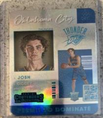 Josh Giddey #6 Basketball Cards 2021 Panini Contenders Permit to Dominate Prices