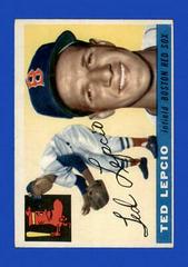 Ted Lepcio #128 Baseball Cards 1955 Topps Prices