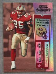 Charlie Garner [Championship Ticket] #73 Football Cards 2000 Playoff Contenders Prices