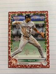 Jeremy Pena [Red] #HW129 Baseball Cards 2022 Topps Holiday Prices