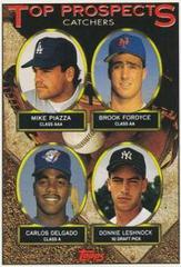 Mike Piazza / Brook Fordyce / Carlos Delgado / Donnie Leshnock Baseball Cards 1993 Topps Prices