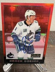 Brock Boeser #R-15 Hockey Cards 2021 O-Pee-Chee Platinum 2020 Update Retro Red Rainbow Autograph Prices
