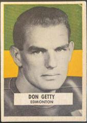 Don Getty Football Cards 1959 Wheaties CFL Prices