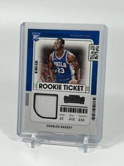 Charles Bassey Basketball Cards 2021 Panini Contenders Rookie Ticket Swatches Prices