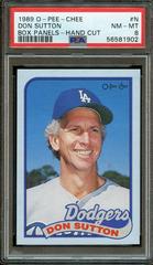 Don Sutton Baseball Cards 1989 O Pee Chee Box Panels Hand Cut Prices