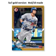 Cody Bellinger [Gold] Baseball Cards 2018 Bowman Prices