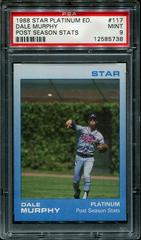 Dale Murphy [Post Season Stats] #117 Baseball Cards 1988 Star Platinum Edition Prices