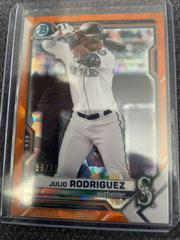 Julio Rodriguez [Orange] #BCP-231 Baseball Cards 2021 Bowman Chrome Sapphire Prospects Prices