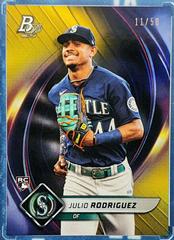 Julio Rodriguez [Gold] #41 Baseball Cards 2022 Bowman Platinum Prices