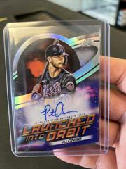 Pete Alonso #LIOA-PA Baseball Cards 2022 Topps Cosmic Chrome Launched Into Orbit Autographs Prices