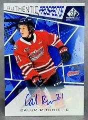 Calum Ritchie [Blue Autograph] #19 Hockey Cards 2021 SP Game Used CHL Prices