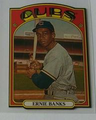 Ernie Banks Baseball Cards 2021 Topps Heritage 1972 Die Cuts Prices
