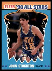John Stockton Basketball Cards 1990 Fleer All Stars Prices