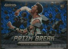 Victor Wembanyama [Blue Shimmer] #1 Basketball Cards 2023 Panini Prizm Draft Picks Break Prices