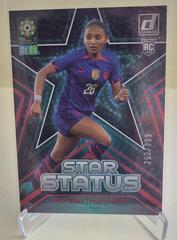 Alyssa Thompson [Red] #22 Soccer Cards 2023 Donruss FIFA Women's World Cup Star Status Prices