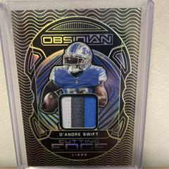 D'Andre Swift [Yellow] #CE-DSW Football Cards 2022 Panini Obsidian Cutting Edge Prices