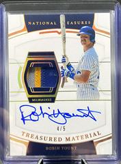 Robin Yount [Holo Gold] Baseball Cards 2022 Panini National Treasures Material Signatures Prices