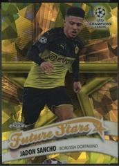 Jadon Sancho [Yellow] Soccer Cards 2020 Topps Chrome UEFA Champions League Sapphire Prices