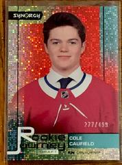 Cole Caufield [Red] Hockey Cards 2021 Upper Deck Synergy Rookie Journey Draft Prices