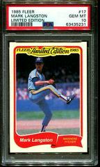 Mark Langston #17 Baseball Cards 1985 Fleer Limited Edition Prices