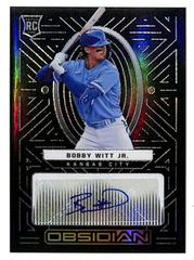 Bobby Witt Jr. Baseball Cards 2022 Panini Chronicles Obsidian Autographs Prices