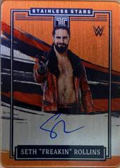 Seth 'Freakin' Rollins [Orange] Wrestling Cards 2022 Panini Impeccable WWE Stainless Stars Autographs Prices