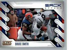 Bruce Smith [Gold] #SA-BS Football Cards 2022 Panini Score Sack Attack Prices