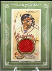 Ronald Acuna Jr. Baseball Cards 2023 Topps Allen & Ginter Mini Framed Relics Prices