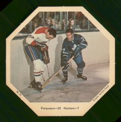 John Ferguson, Tim Horton Hockey Cards 1967 York Action Octagons Prices