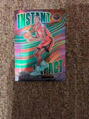 Jabari Smith Jr. [Green] #3 Basketball Cards 2022 Panini Prizm Instant Impact Prices