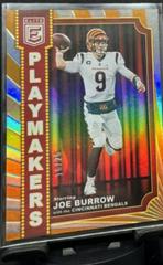 Joe Burrow [Orange] #PM-9 Football Cards 2023 Panini Donruss Elite Playmakers Prices