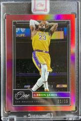 LeBron James [Red] Basketball Cards 2020 Panini One and One Prices