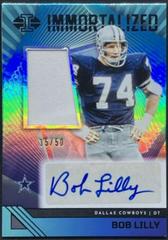 Bob Lilly [Black] #7 Football Cards 2023 Panini Illusions Immortalized Jersey Autograph Prices