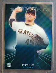 Gerrit Cole [Blue Refractor] Baseball Cards 2013 Bowman Sterling Prices