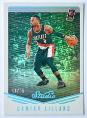 Damian Lillard [Teal] #36 Basketball Cards 2016 Panini Studio Prices