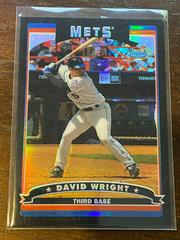 David Wright [Black Refractor] #8 Baseball Cards 2006 Topps Chrome Prices